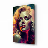 Arte della parete di vetro Marilyn Monroe || Collezione di designer