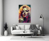 Marilyn Monroe Glass Wall Art || Designer's Collection