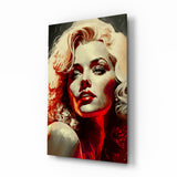 Marilyn Monroe Glass Wall Art || Designer's Collection