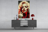 Marilyn Monroe Glass Wall Art || Designer's Collection