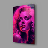 Marilyn Monroe Glass Wall Art || Designer's Collection