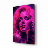 Marilyn Monroe Glass Wall Art || Designer's Collection