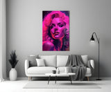 Marilyn Monroe Glass Wall Art || Designer's Collection