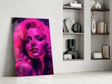 Marilyn Monroe Glass Wall Art || Designer's Collection