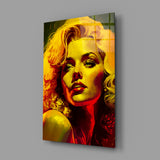 Marilyn Monroe Glass Wall Art || Designer's Collection