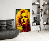 Marilyn Monroe Glass Wall Art || Designer's Collection