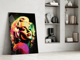 Marilyn Monroe Glass Wall Art || Designer's Collection