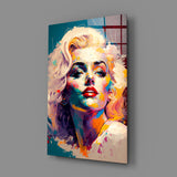 Marilyn Monroe Glass Wall Art || Designer's Collection