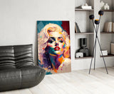 Marilyn Monroe Glass Wall Art || Designer's Collection