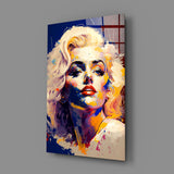 Marilyn Monroe Glass Wall Art || Designer's Collection