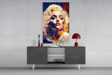 Marilyn Monroe Glass Wall Art || Designer's Collection