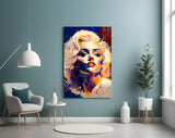 Marilyn Monroe Glass Wall Art || Designer's Collection