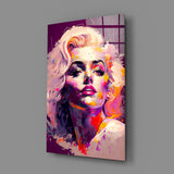 Marilyn Monroe Glass Wall Art || Designer's Collection