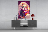 Marilyn Monroe Glass Wall Art || Designer's Collection