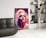 Marilyn Monroe Glass Wall Art || Designer's Collection