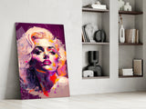 Marilyn Monroe Glass Wall Art || Designer's Collection