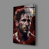 Messi Glass Wall Art || Designer's Collection