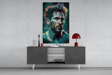 Messi Glass Wall Art || Designer's Collection