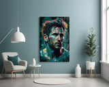 Messi Glass Wall Art || Designer's Collection