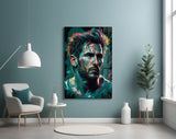 Messi Glass Wall Art || Designer's Collection