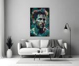 Messi Glass Wall Art || Designer's Collection