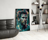 Messi Glass Wall Art || Designer's Collection