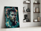 Messi Glass Wall Art || Designer's Collection