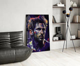 Messi Glass Wall Art || Designer's Collection