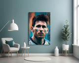 Messi Glass Wall Art || Designer's Collection