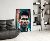 Messi Glass Wall Art || Designer's Collection