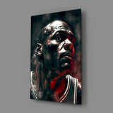 Michael Jordan Glass Wall Art || Designer's Collection