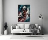 Michael Jordan Glass Wall Art || Designer's Collection