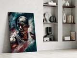 Michael Jordan Glass Wall Art || Designer's Collection