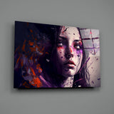 Beauty of a Sadness Glass Wall Art || Designer's Collection