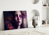 Beauty of a Sadness Glass Wall Art || Designer's Collection