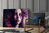 Beauty of a Sadness Glass Wall Art || Designer's Collection