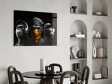 3 Wise Monkeys Glass Wall Art || Designers Collection