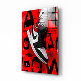 Air Jordan Glass Wall Art || Designers Collection