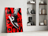 Air Jordan Glass Wall Art || Designers Collection