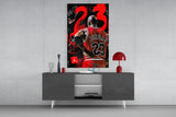 Micheal Jordan Glass Wall Art || Designers Collection