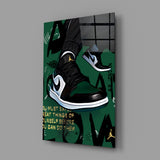 Air Jordan Glass Wall Art || Designers Collection