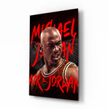 Micheal Jordan, Air Jordan || Collection des concepteurs Impression Sur Verre