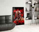 Micheal Jordan, Air Jordan Glass Wall Art || Designers Collection