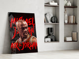 Micheal Jordan, Air Jordan Glass Wall Art || Designers Collection