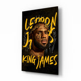 LeBron James, roi || Collection des concepteurs Impression Sur Verre