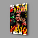 Frida Kahlo Glass Wall Art || Designers Collection