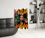 Frida Kahlo Glass Wall Art || Designers Collection