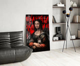 Mona Lisa, The Cat Lover Glass Wall Art || Designers Collection