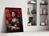 Mona Lisa, The Cat Lover Glass Wall Art || Designers Collection