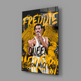 Freddie Mercury, The Queen Glass Wall Art || Designers Collection